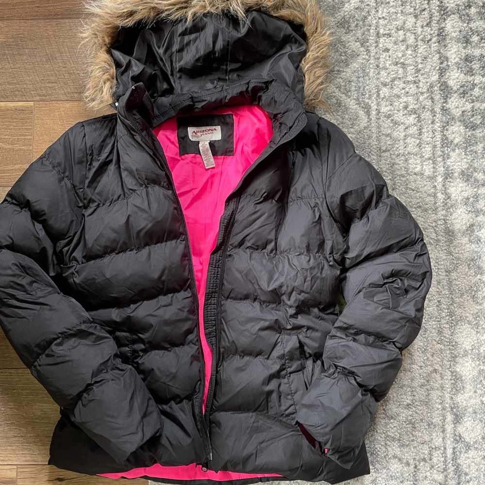 Arizona puffer jacket with fur
